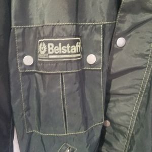 Green Belstaff RaceMaster jacket.
